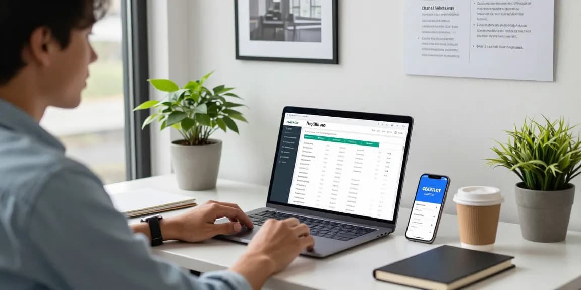 Gegeslot dengan pengguna aktif di ruang kerja modern, memantau statistik digital marketing.
