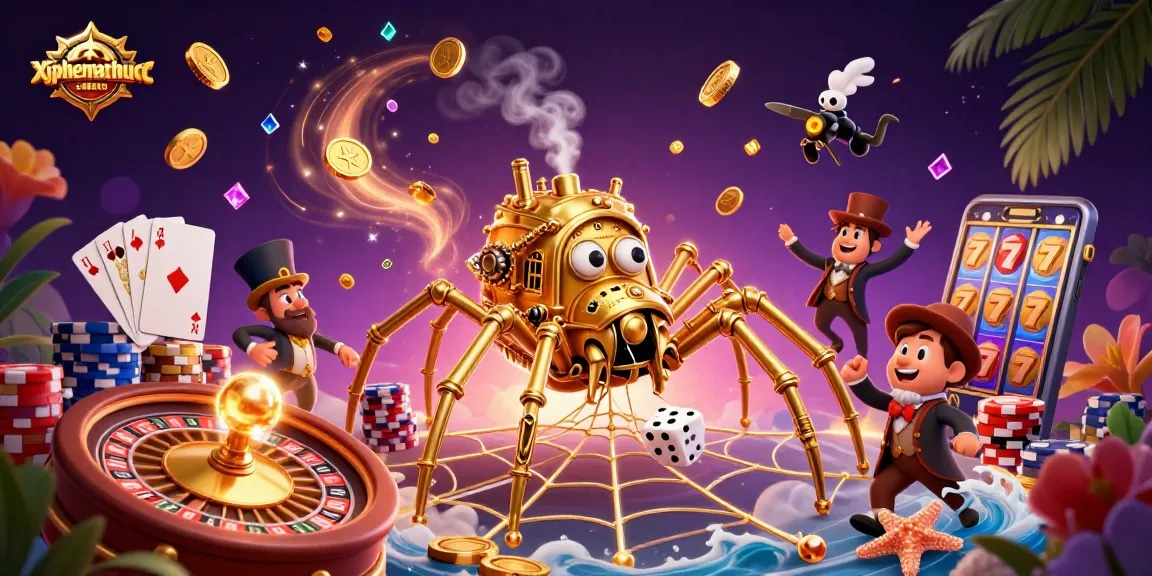 Experience thrilling xiphematchuoc gameplay with a dynamic casino illustration showcasing strategy and excitement.