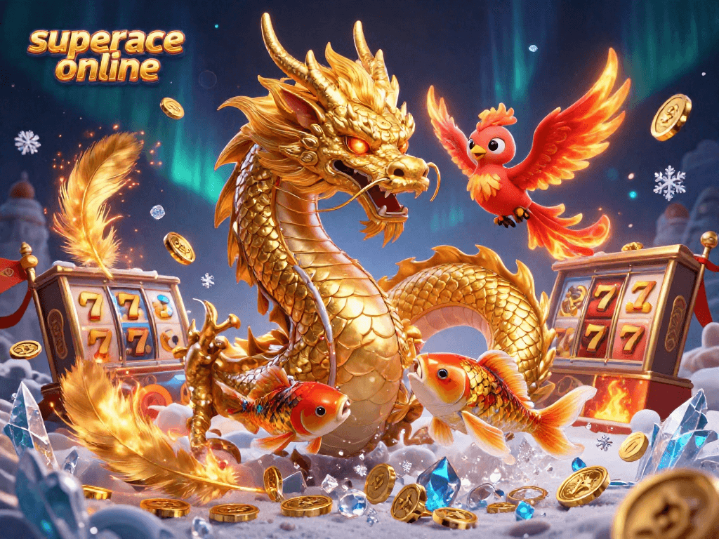 Spin to win with superace online; join the epic dragon, phoenix, and koi adventure!
