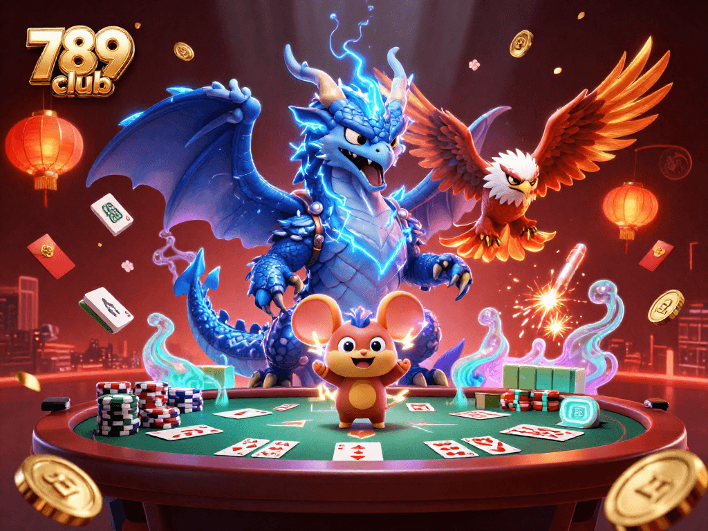 Experience thrilling gameplay at 789 club, featuring intense poker scenes with electrifying characters.