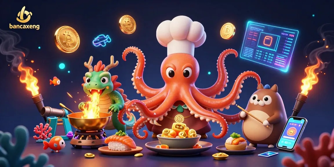 Bancaxeng creates thrilling fish shooting experiences with vibrant underwater characters and crypto elements.