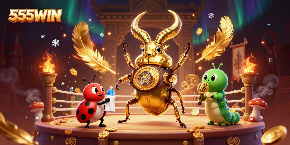 Engage in thrilling action with 555WIN amid vibrant gambling elements and dynamic characters.