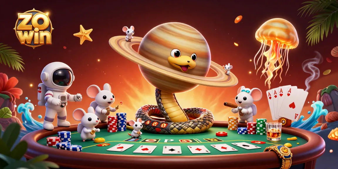 Experience the thrill of betting on the captivating zo win roulette scene with astronaut mice and a cosmic dealer.