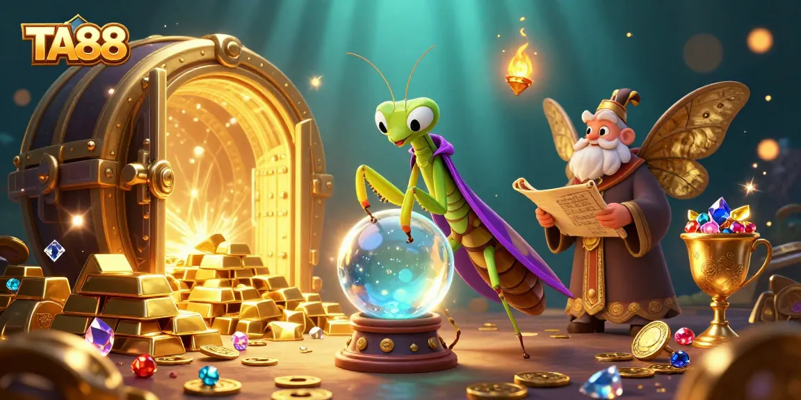 Win big with TA88 casino gaming, featuring a mystical fortune teller and treasures galore.