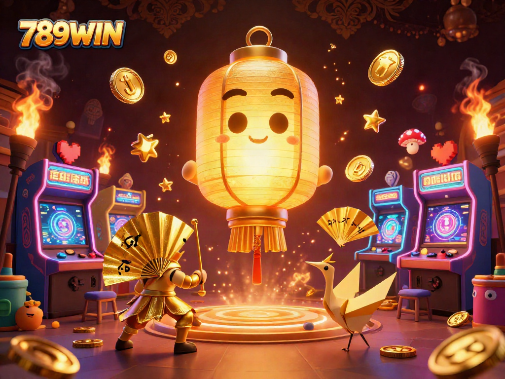 Experience thrilling wins at 789WIN with vibrant gaming characters celebrating in a casino scene.