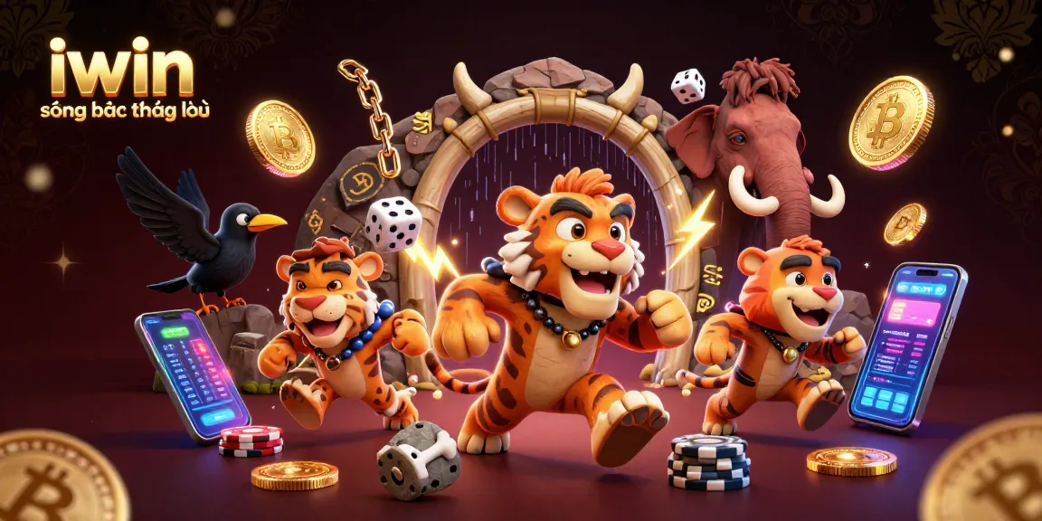Experience the thrill at iwin sòng bạc thượng lưu with vibrant 3D casino action featuring unique characters and game elements.