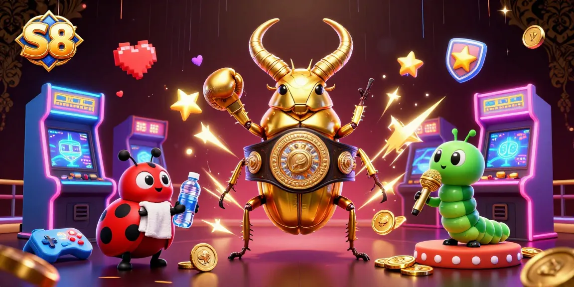 S8 offers vibrant experiences with interactive casino elements and colorful characters.