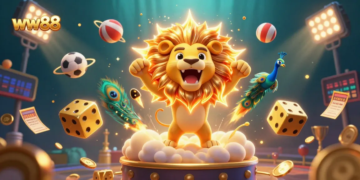 Experience the exhilaration of ww88 casino with vibrant visuals and dynamic gameplay elements in an exciting 3D scene.