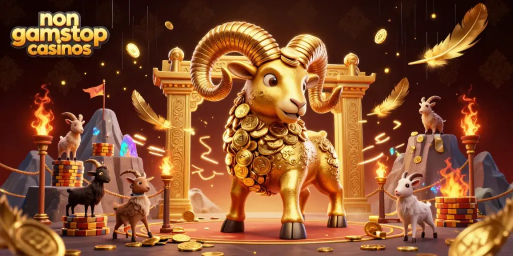 Bet big at non gamstop casinos with exciting games and vibrant golden visuals.