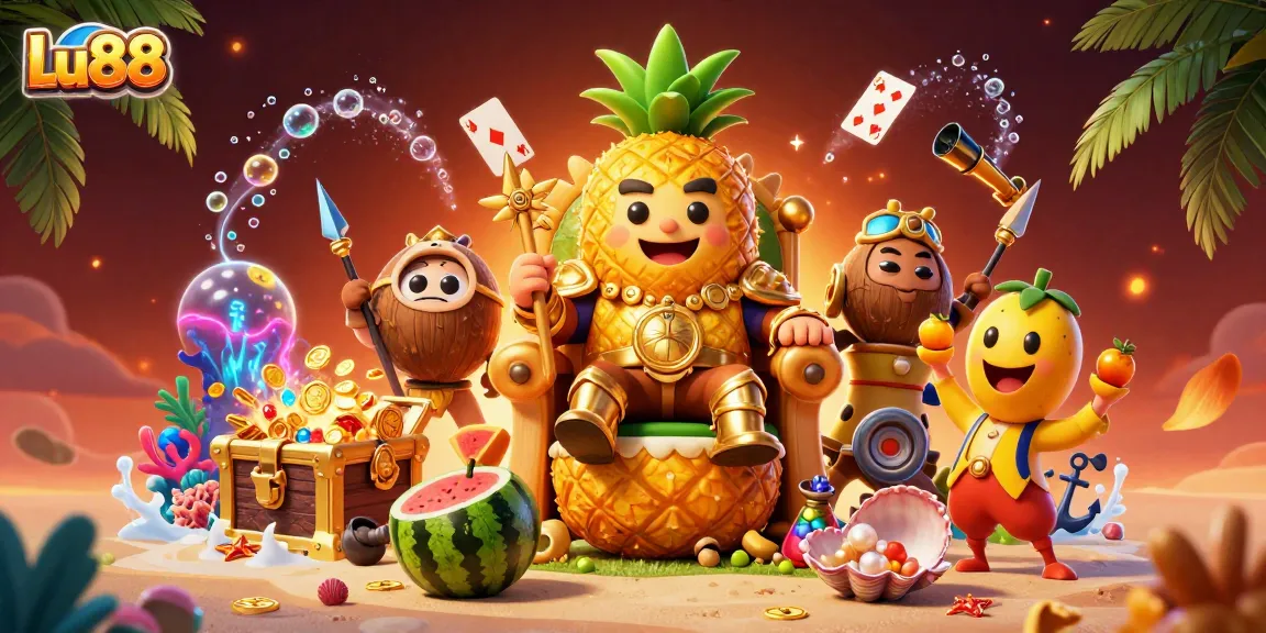 Experience massive wins with Lu88's thrilling casino games featuring vibrant elements.