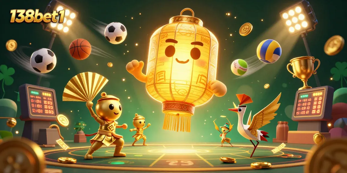 Engage in vibrant betting experiences with 138bet1's exciting casino atmosphere and golden elements.
