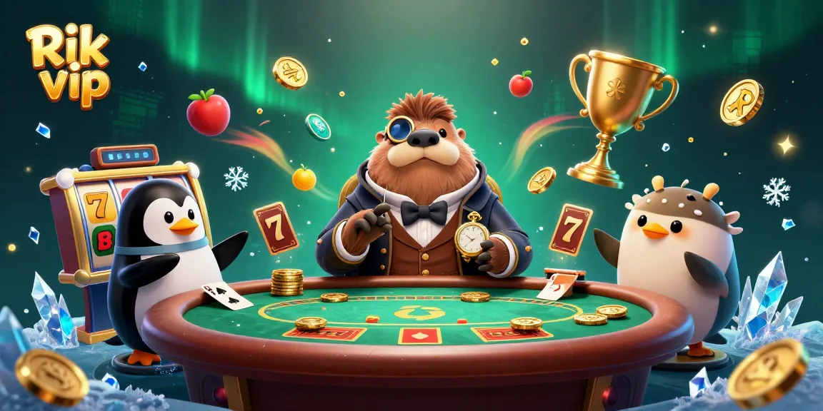 Join the exciting game at Rik vip with thrilling slot reels and unique characters!