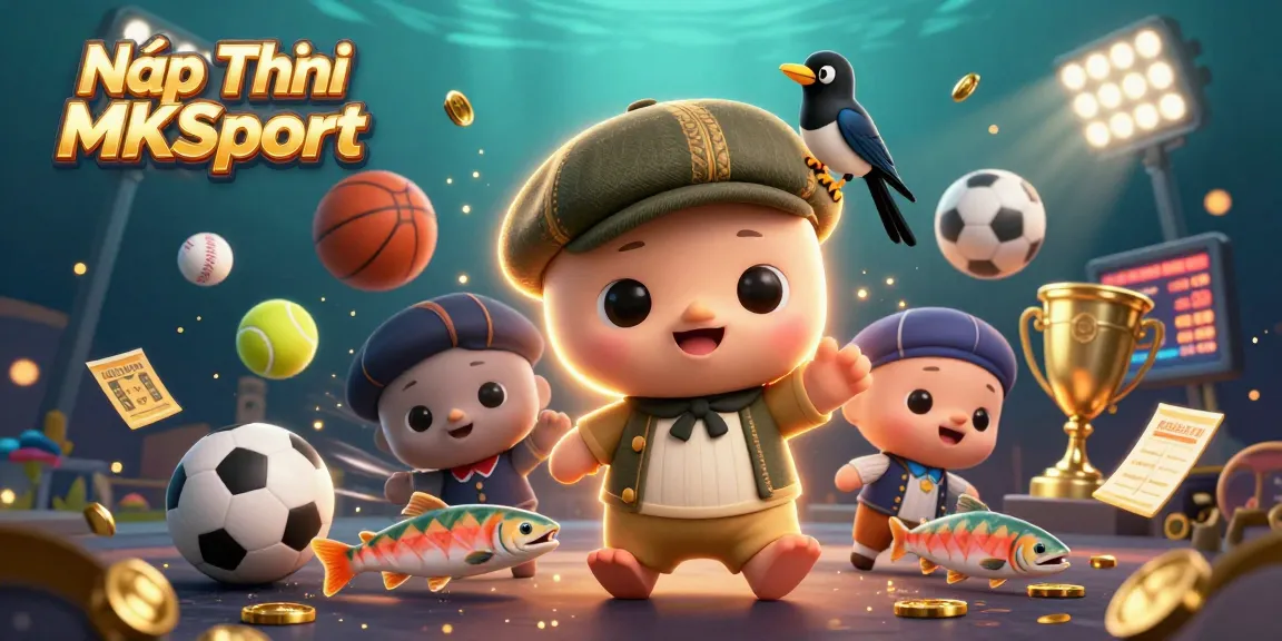 Nạp Tiền MKSport showcases dynamic gaming action with colorful characters and exciting casino elements.