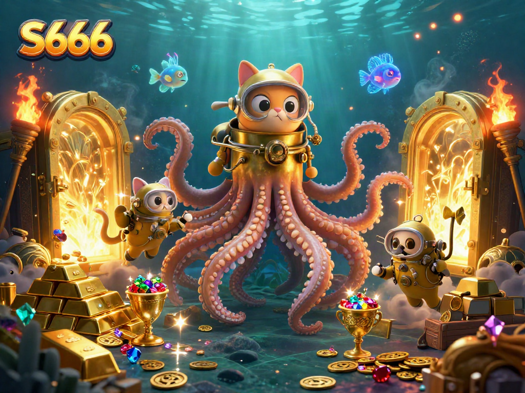 S666 offers thrilling underwater gambling adventures with vibrant treasure and engaging characters.