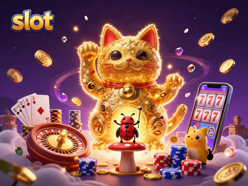 Engage with slot adventures through a vibrant scene showcasing lucky symbols and dynamic action.