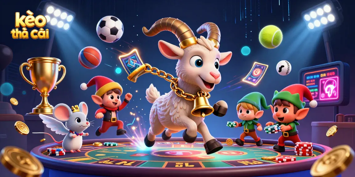 Experience kèo nhà cái at a vibrant casino scene with unique characters in action.