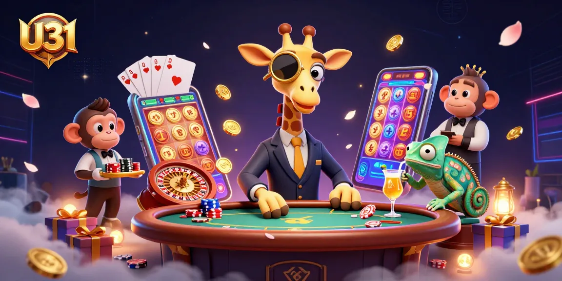 U31 offers thrilling casino experiences with high-roller giraffe and vibrant game elements.