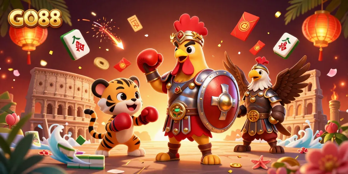 Engage with GO88's thrilling atmosphere; experience the electrifying action in this vibrant casino scene!