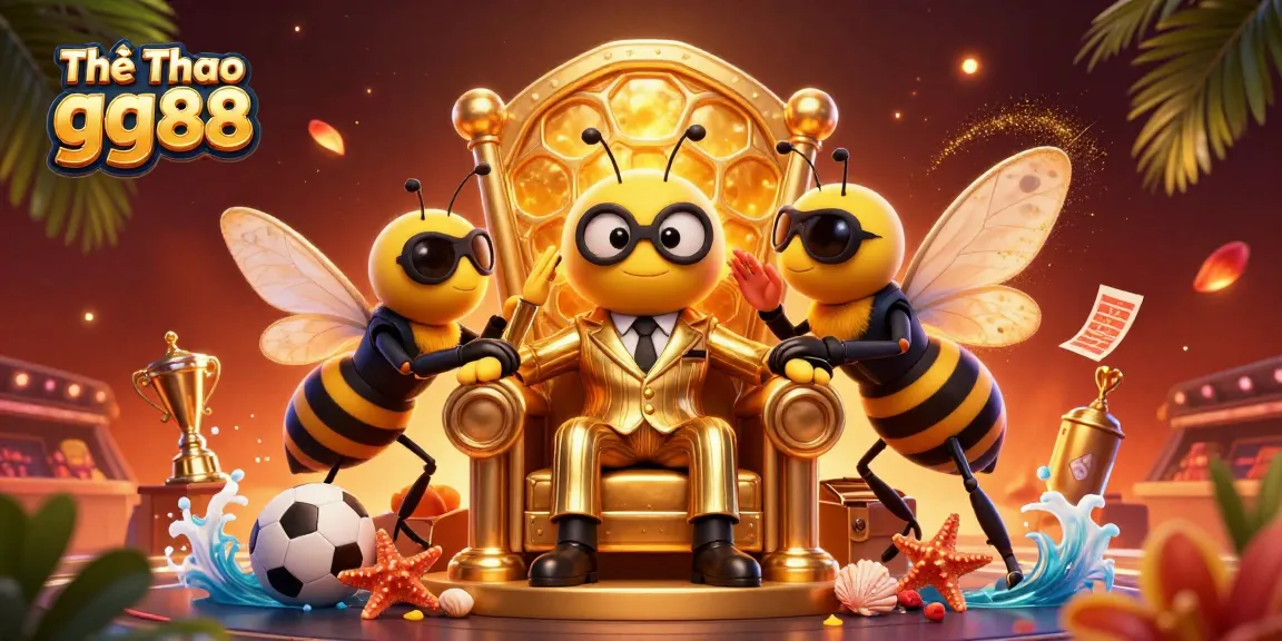 Experience thrilling sports betting excitement with Thể Thao gg88 in this vibrant 3D illustration filled with action.