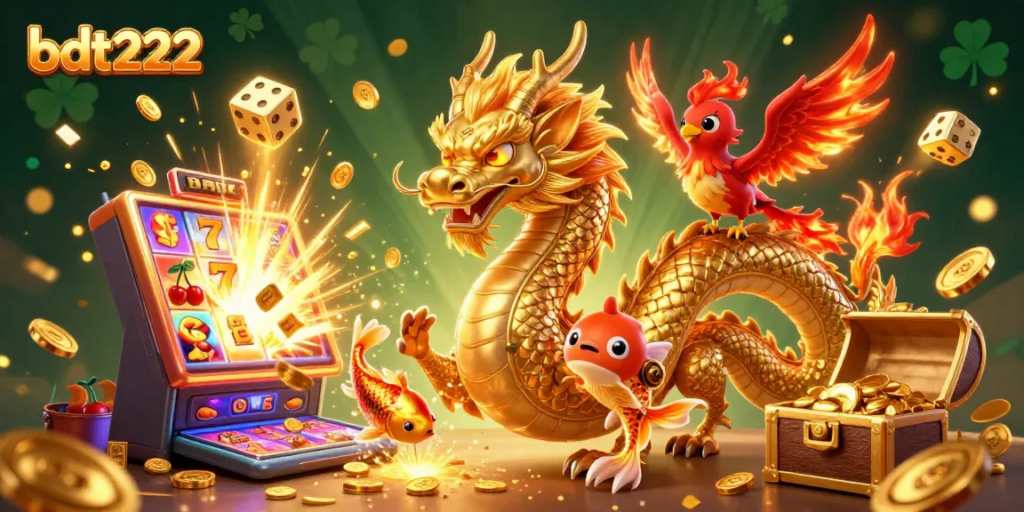 Engage with bdt222 and experience thrilling wins in this action-packed casino scene featuring vibrant games.