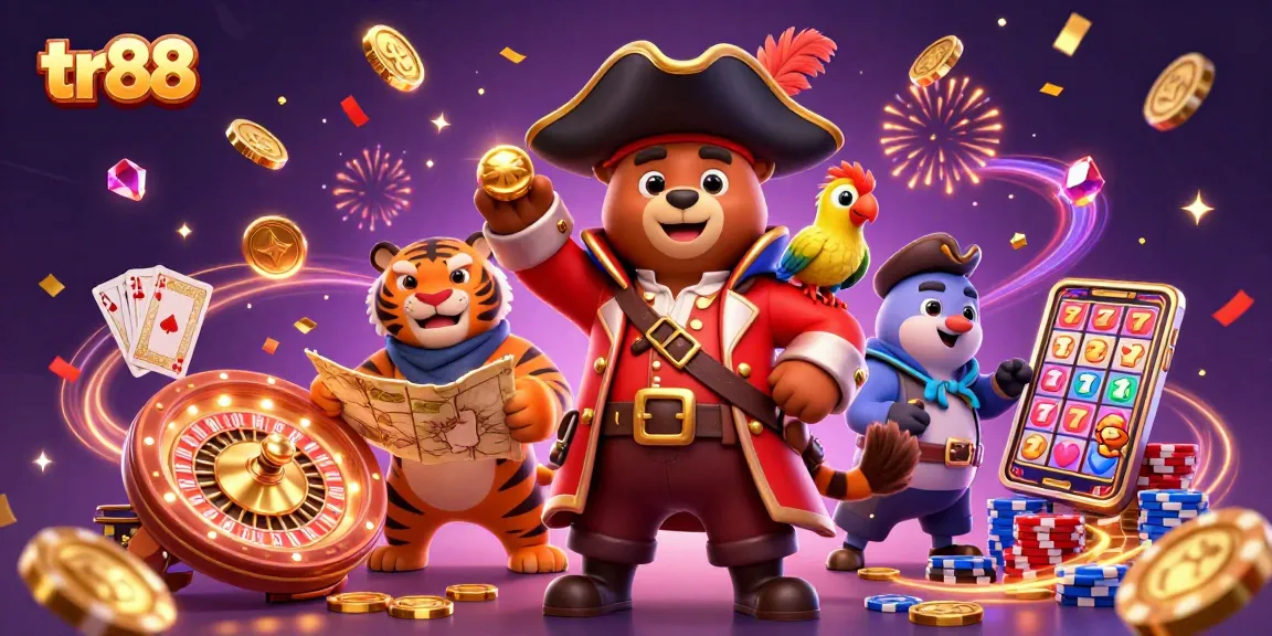 Join the action at TR88 with this vibrant casino scene featuring colorful characters and engaging game elements.