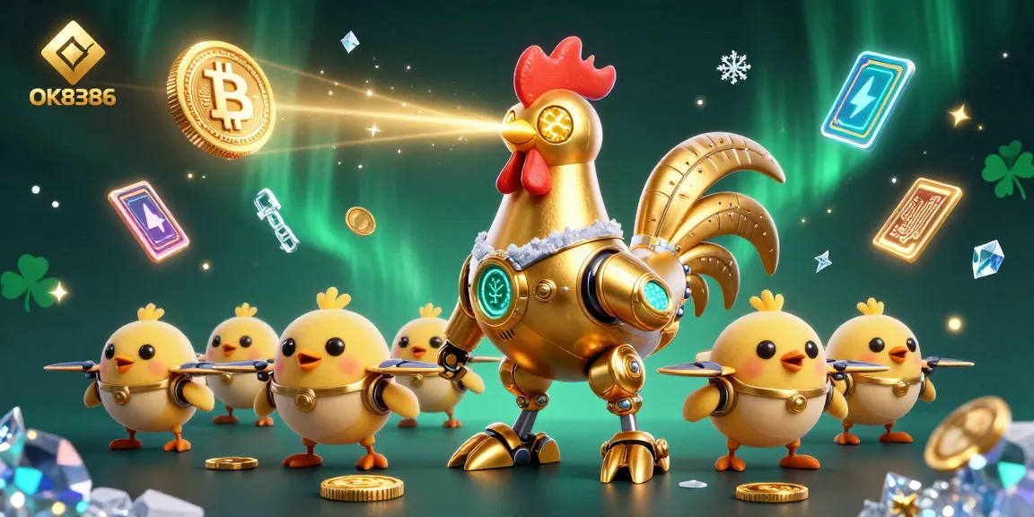 Experience top-tier betting at OK8386 with vibrant 3D digital casino elements and a futuristic theme.