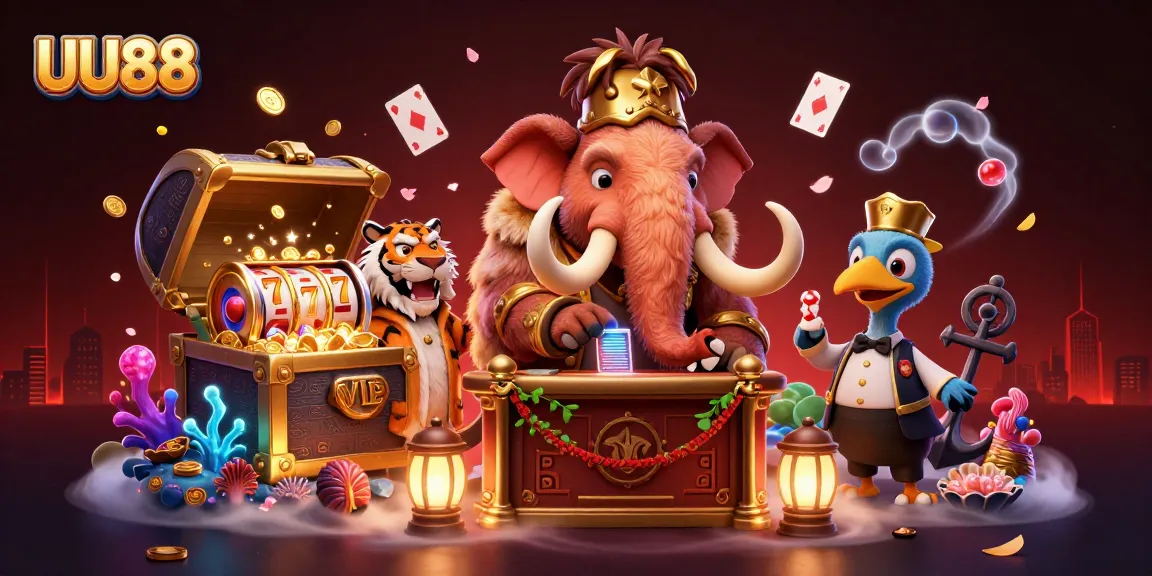 Engage with UU88's vibrant casino atmosphere through 3D playful characters and dynamic gambling elements.