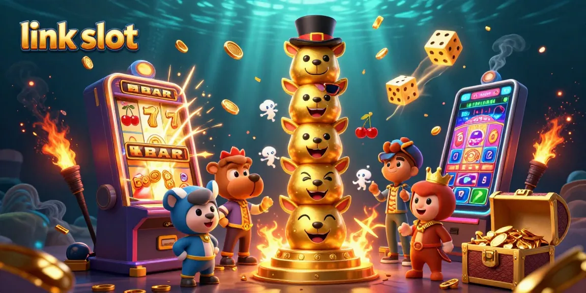 Menghadirkan pengalaman seru dengan slot link, simbol keberuntungan, dan mesin slot yang berkilauan.