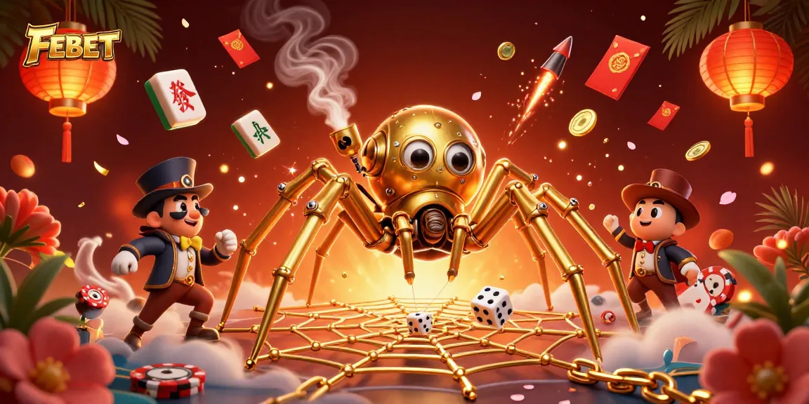 Experience FEBET with dynamic gaming elements and a captivating steampunk scene.