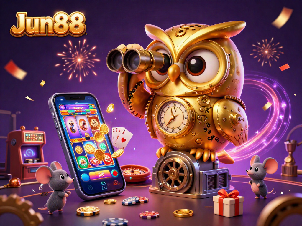 Engage with Jun88’s captivating 3D casino experience featuring vibrant games and festive ambiance.