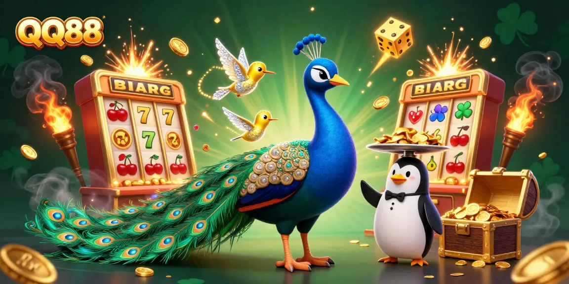Experience QQ88’s vibrant casino universe with dazzling characters and games bursting with excitement.