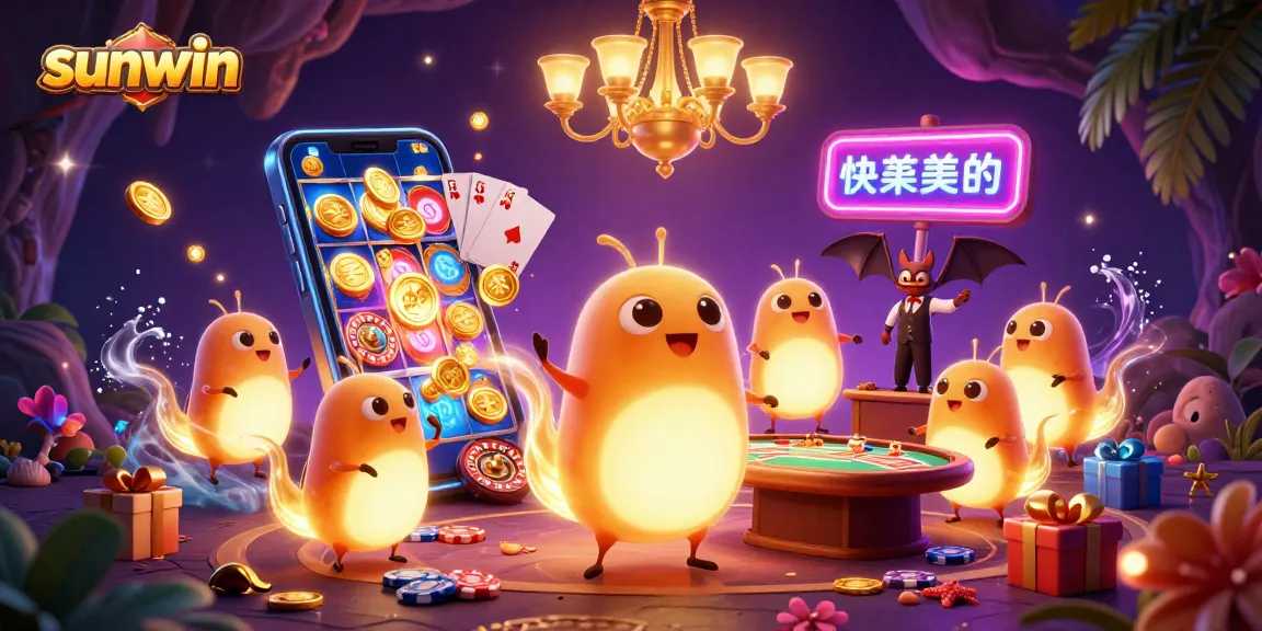 Engage with sunwin's dynamic casino experience illuminated by bioluminescent glowworms.