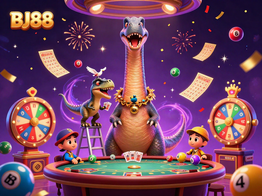 BJ88 brontosaurus and raptor dealers create a vibrant online casino atmosphere full of excitement.