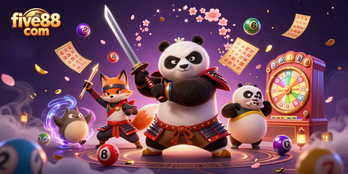 Engage in thrilling lottery gameplay with five88 com featuring dynamic characters and vibrant game elements.