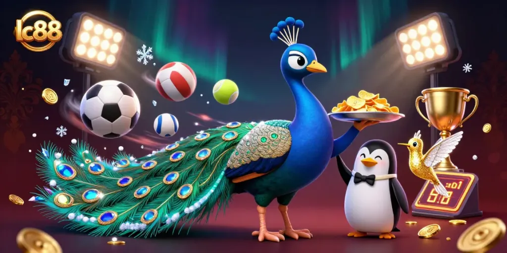 Experience thrilling action at lc88 with vibrant casino-themed 3D characters and dynamic gaming elements.