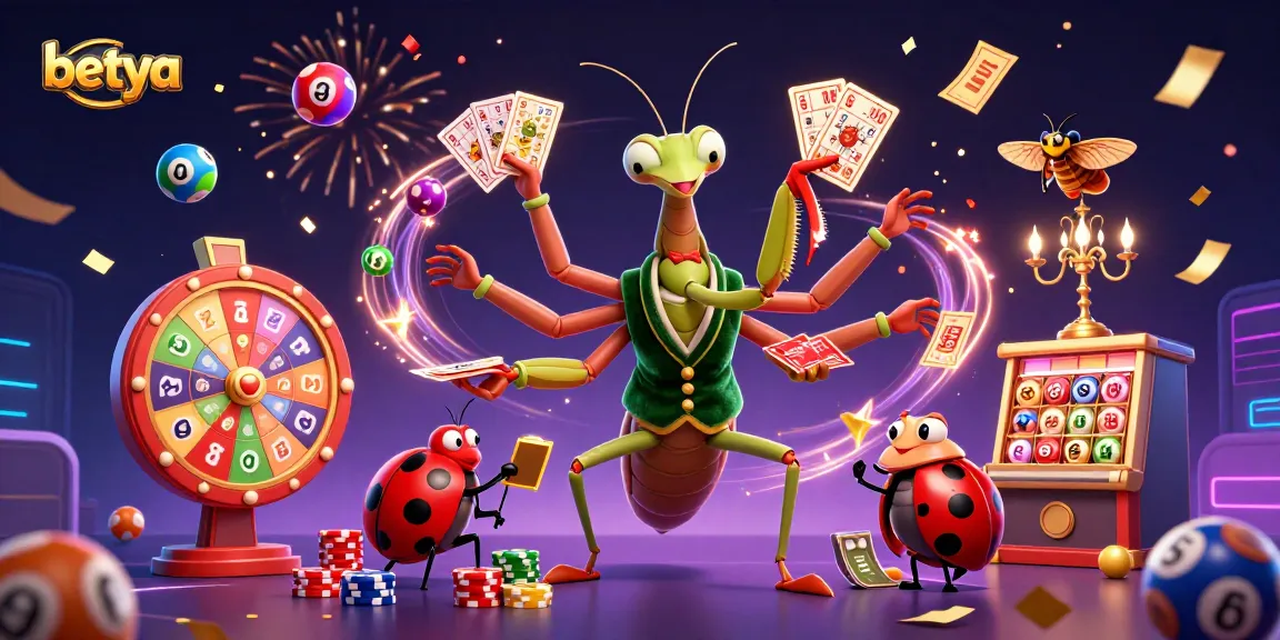 Experience vibrant gaming action with betya's 3D cartoon casino celebration scene.