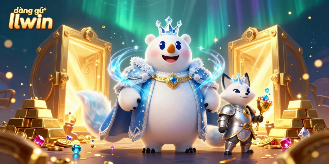 Engage with đăng ký llwin as the ice king and snow fox venture into a dazzling treasure vault.
