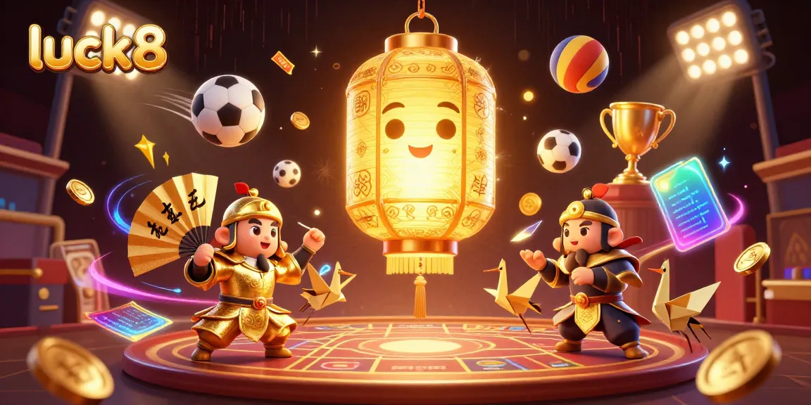 Experience the electrifying environment of luck8, capturing dynamic sports betting action with vibrant graphics.