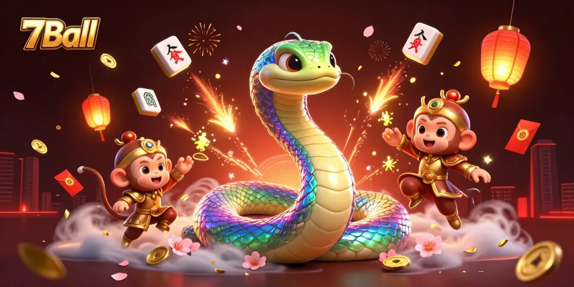 Engage with the thrilling 7Ball gaming experience in this dynamic 3D illustration.