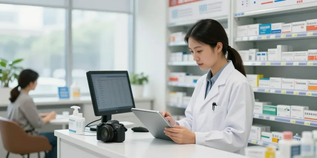 What pharmacists can earn uae in a modern pharmacy environment with digital references and organized medicines.