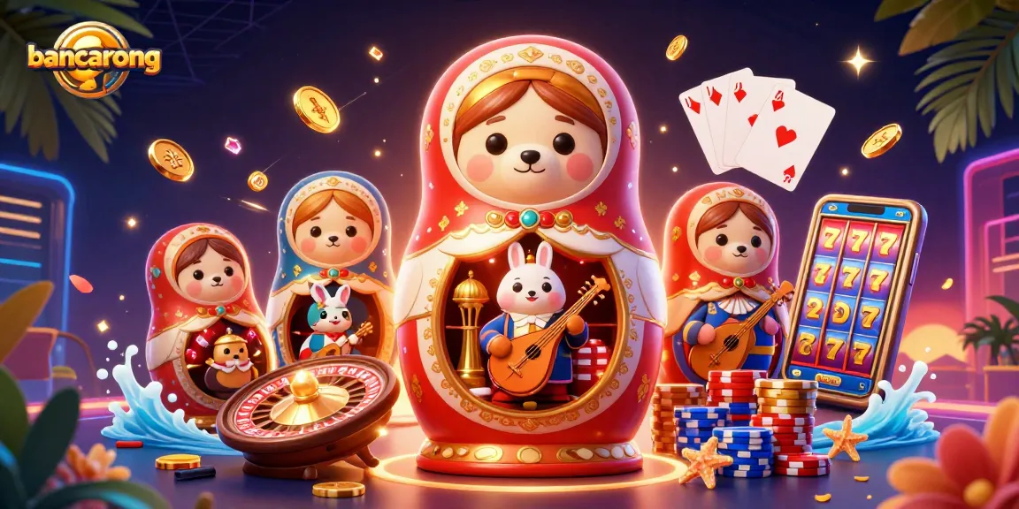 Bancarong unveils a vibrant casino scene with 3D characters and animated game elements creating excitement.