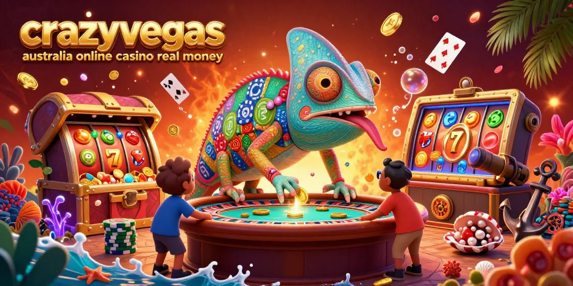 Win big with the dynamic chameleon owner at crazyvegas australia online casino real money!