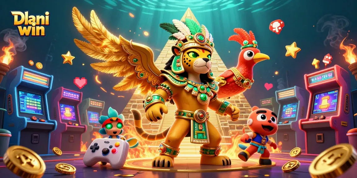 Dive into Dhani win with vibrant gaming scenes, showcasing lottery and arcade excitement.