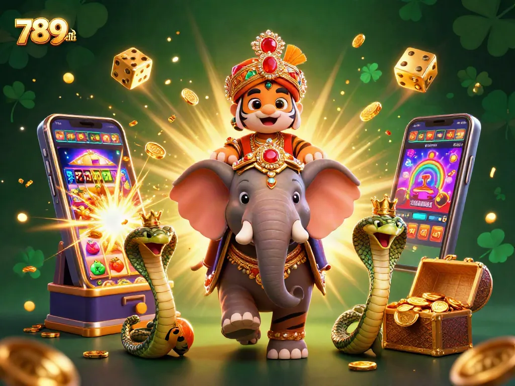 Engage with 789club in this vibrant, action-packed casino scene full of dynamic gaming elements.