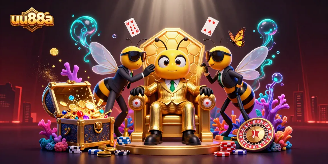Enjoy thrilling gameplay with uu88a in an ultra-detailed 3D cartoon scene featuring vibrant casino elements.