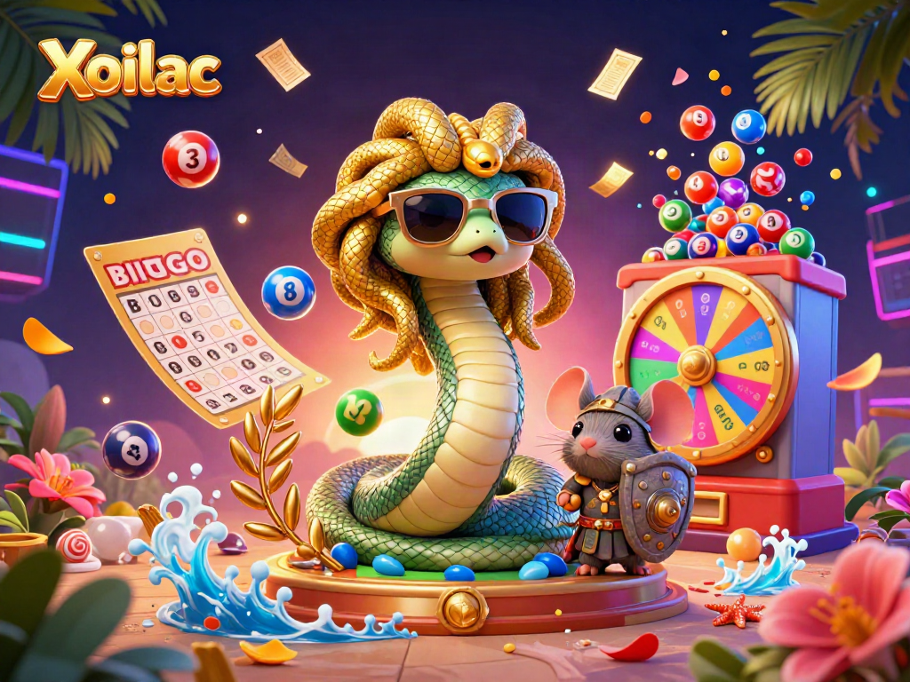 Xoilac offers immersive lottery excitement with playful characters and vibrant game elements.