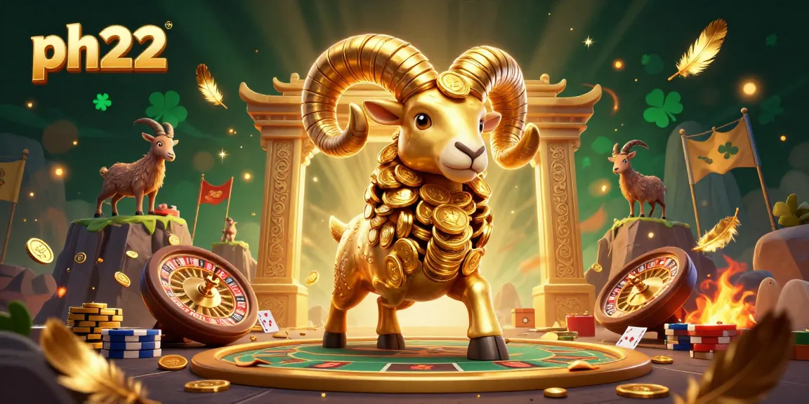 Experience premium gaming at ph22 with a dynamic illustration of casino excitement and rewards!