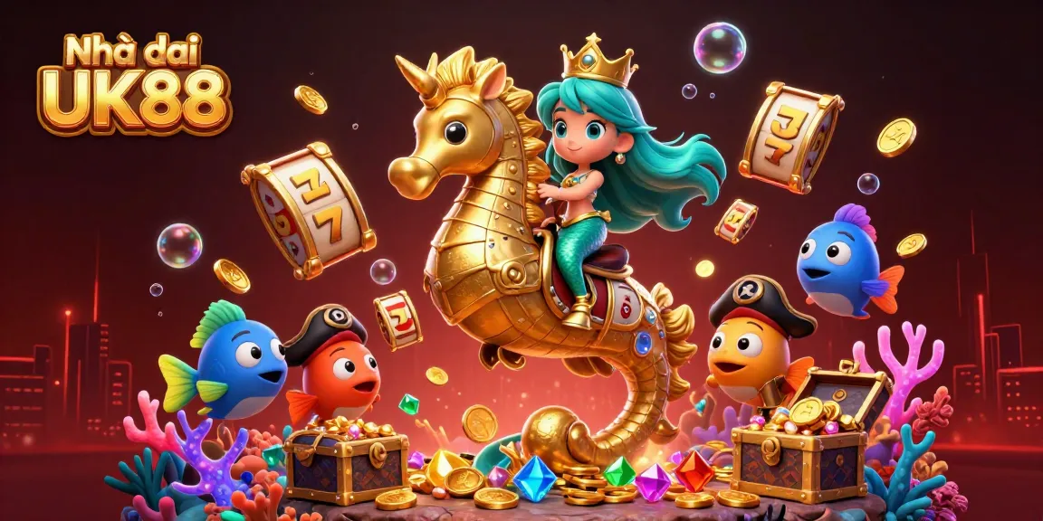 Experience thrilling gameplay at Nhà cái UK88 with vibrant casino-themed underwater adventure.