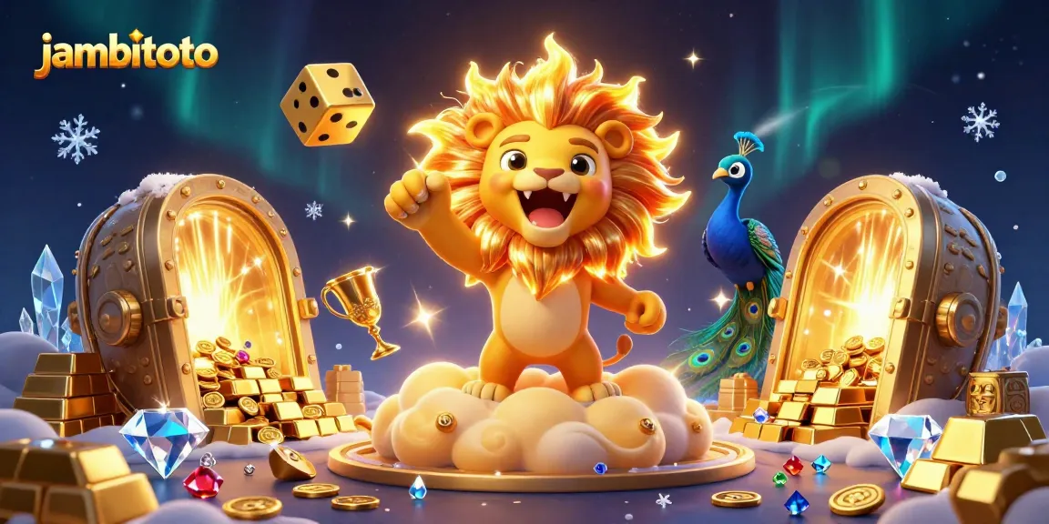 Experience thrilling jackpot wins at jambitoto with vibrant casino-inspired illustrations.