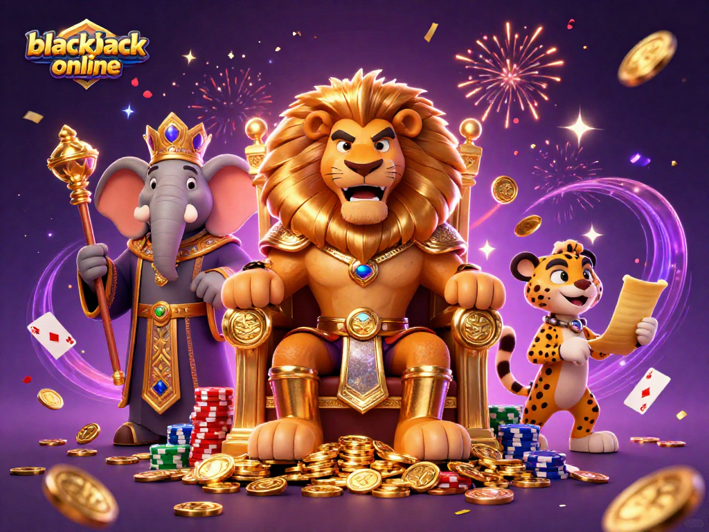 Experience immersive blackjack online action with exciting poker chips and dynamic gameplay elements.